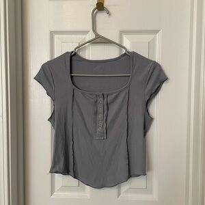 Unbranded Gray Women's Crop Top